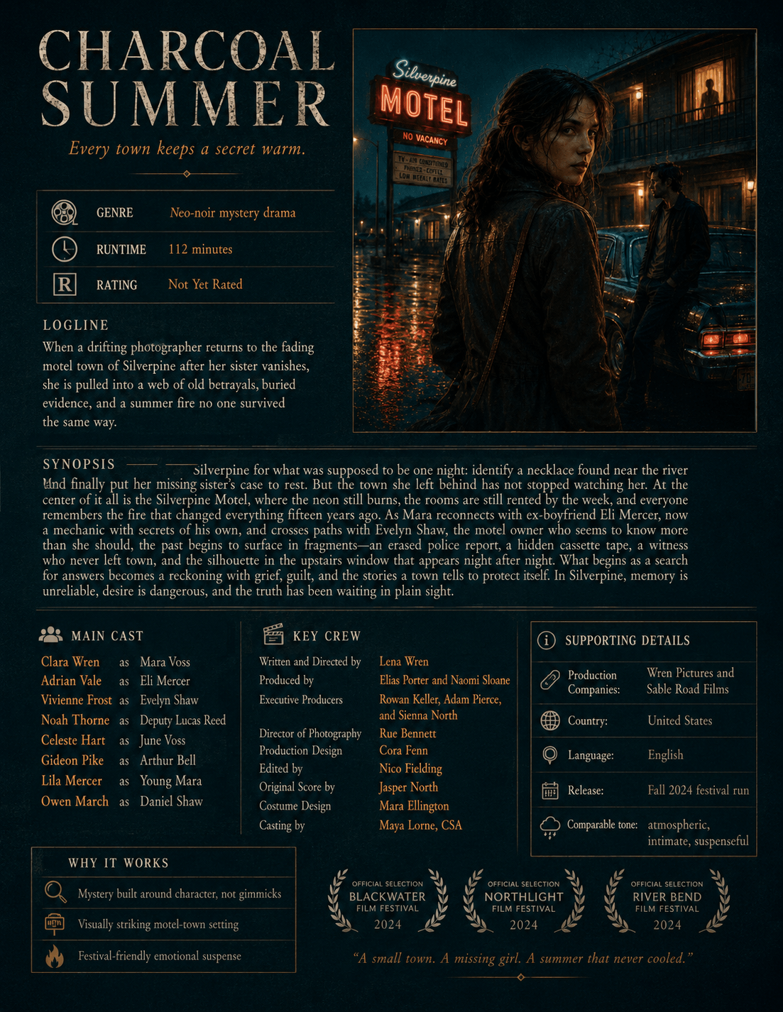 Charcoal Summer film information sheet